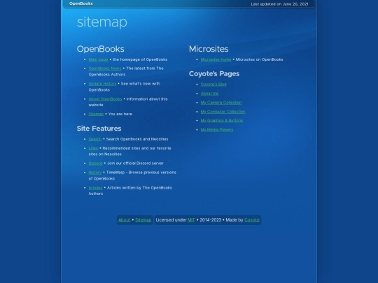 timewarp/9.2/sitemap screenshot