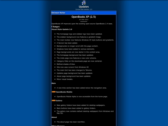 timewarp/xp/updates screenshot