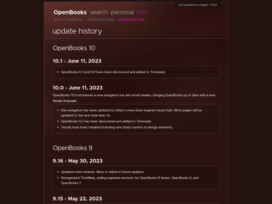updates screenshot