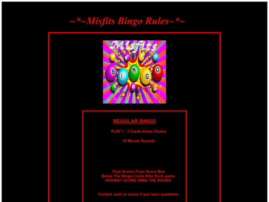 BINGO RULES/BINGO RULES FOR BOX screenshot