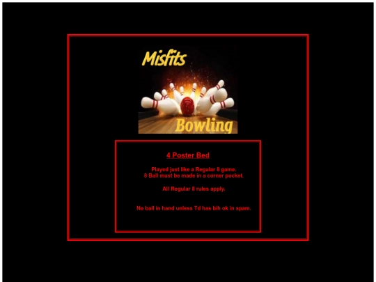 BOWLING RULES/4POSTERBED screenshot