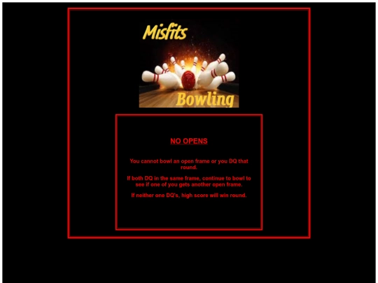 BOWLING RULES/NOOPENS screenshot