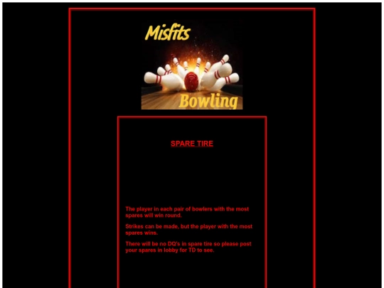 BOWLING RULES/SPARETIRE screenshot