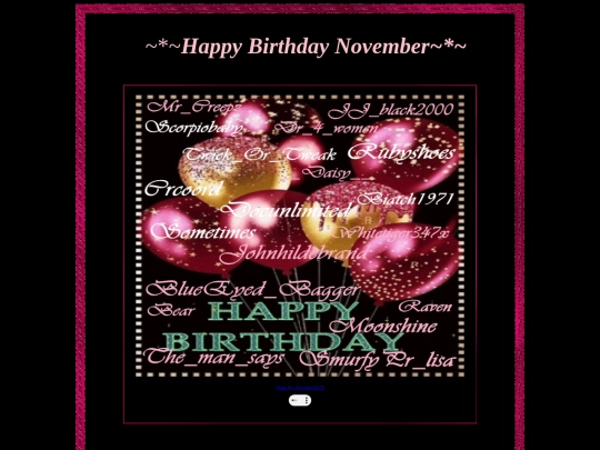 EVENT PAGES/NOVEMBER BIRTHDAY BASH screenshot