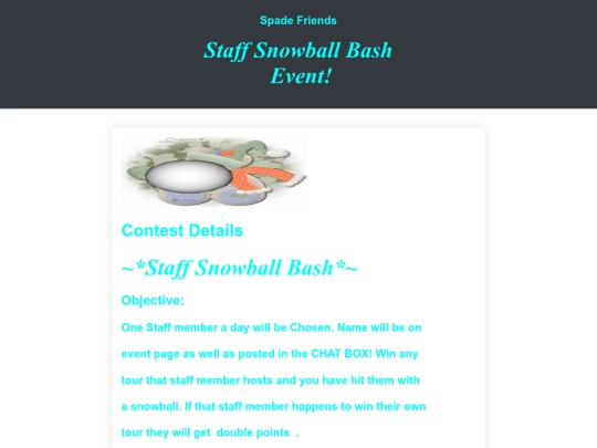 EVENT PAGES/SNOWBALL BASH EVENT screenshot