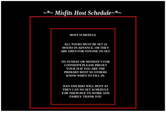 MISFITS MAIN PAGE/TOURNAMENTSPAGETOP screenshot