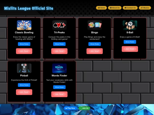 MisfitsOfficial/misfitsofficialsite screenshot