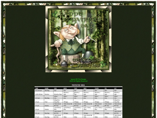 POOL DREAMS/SCHEDULENEWSLETTER screenshot