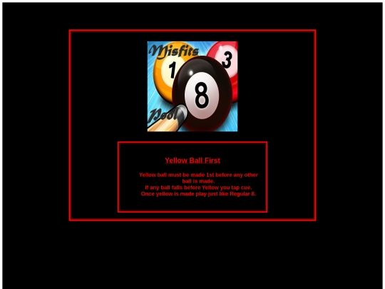 POOL RULES 2/yellowballfirst screenshot
