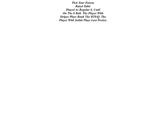 POOL RULES/PICKYOURPOISON screenshot