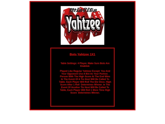 YAHTZEE RULES FOR BOX/BOTSYAHTZEE screenshot