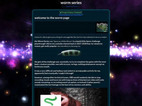 projects/worm screenshot