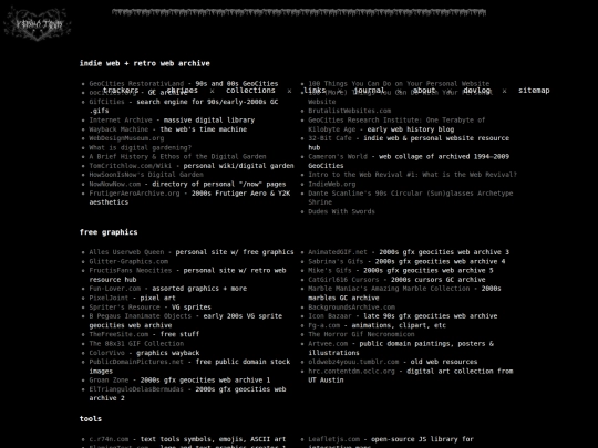 links screenshot