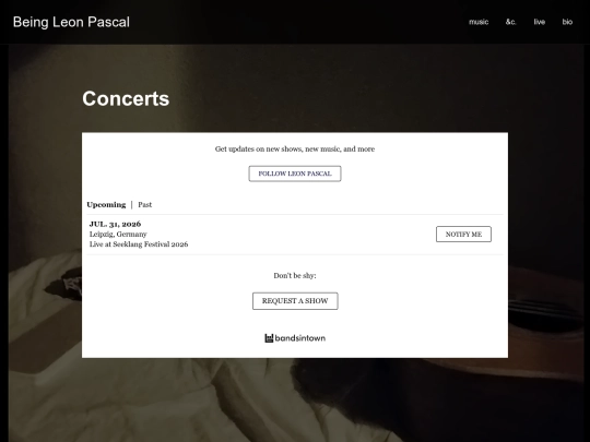 live screenshot