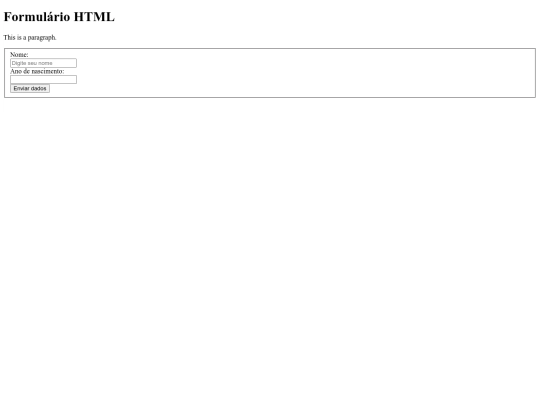 HTML/EXercisio screenshot