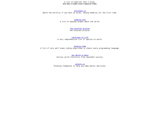 content/websites screenshot