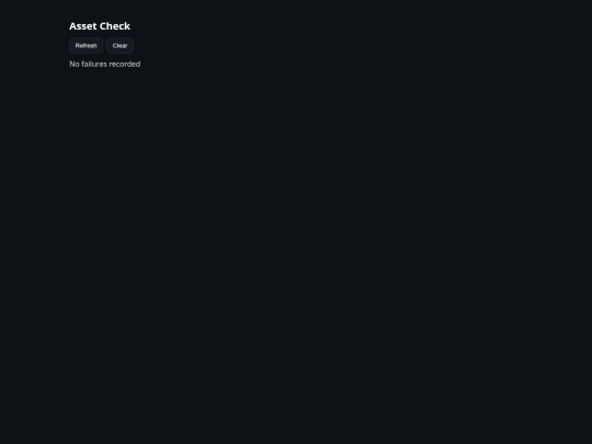 assetCheck screenshot