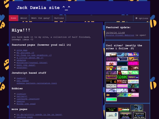 page/home screenshot