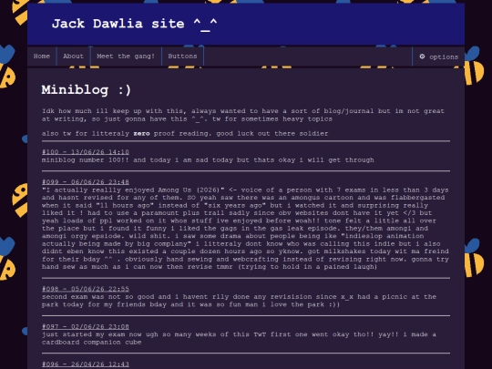 page/miniblog screenshot