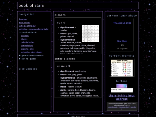 bookofstars/planets screenshot