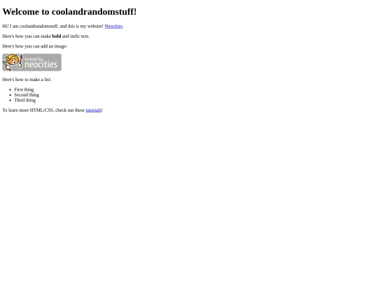 index screenshot
