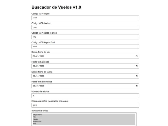 vuelos screenshot