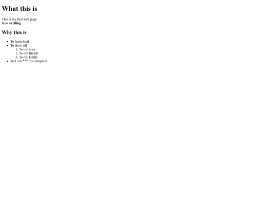 testpage screenshot