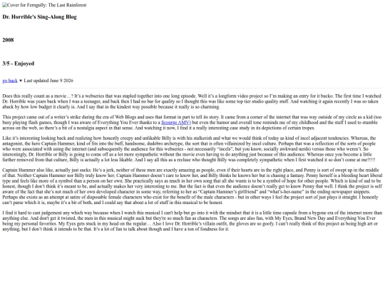 pages/movie-entries/dr-horrible-entry screenshot