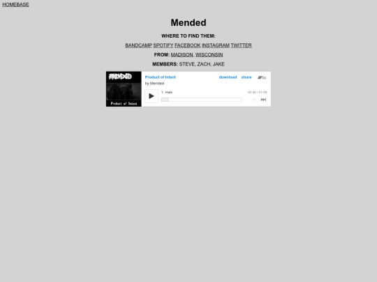 mended screenshot