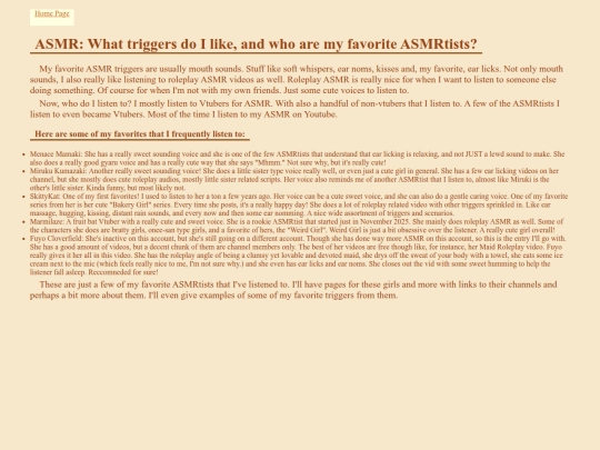 pages/asmrtists screenshot