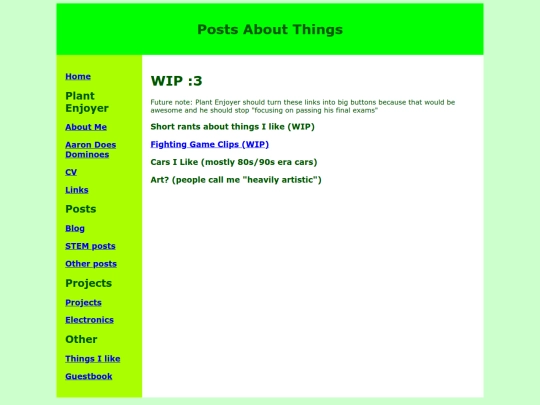 interests screenshot