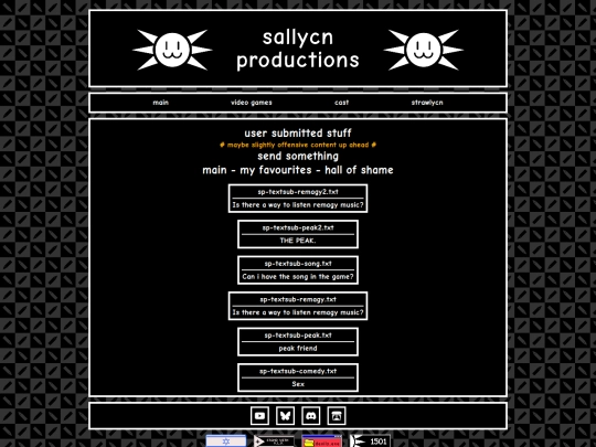 submissions screenshot