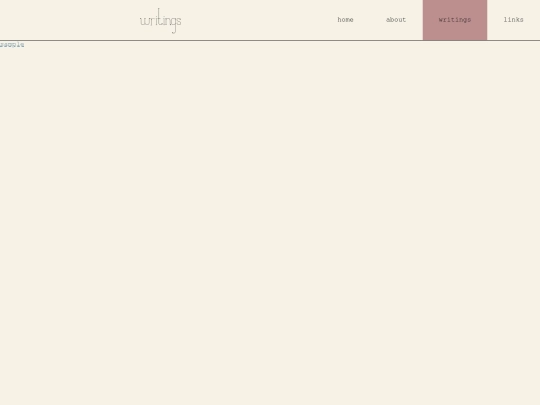 writings screenshot
