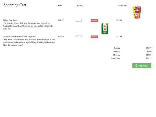 Practicas/tecnoamazon/shopingCart screenshot