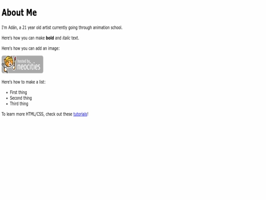index screenshot