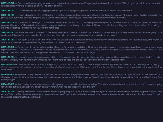 changelogs screenshot