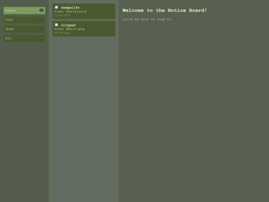 noticeboard screenshot