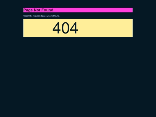 not_found screenshot