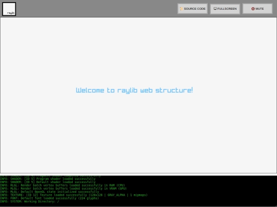 raylib/demowindowweb/demowindowweb screenshot