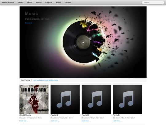 music screenshot