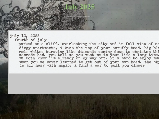 journaljuly25 screenshot