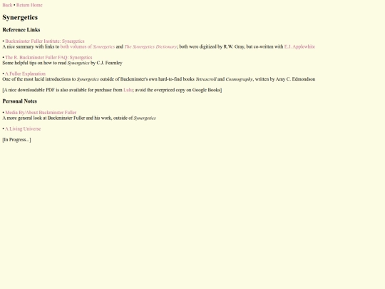 scispirit/Synergetics/nav screenshot