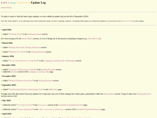 updates screenshot