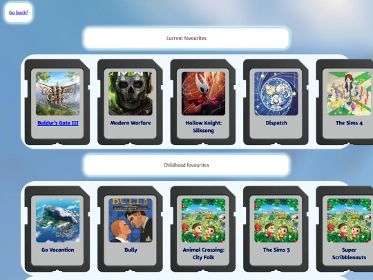 games screenshot