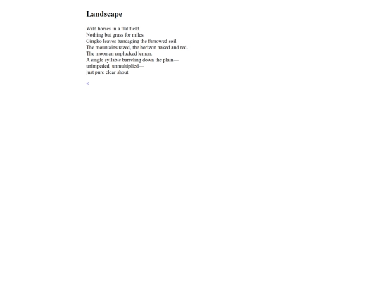 writing/landscape screenshot