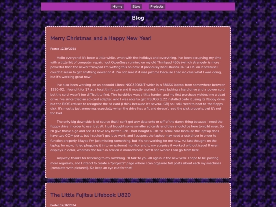 blog screenshot