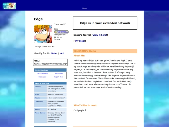 About-edge screenshot