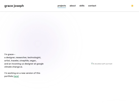 personal web screenshot