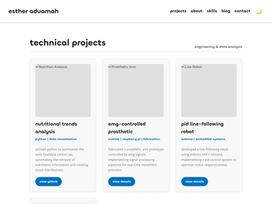 portfolio/experience screenshot