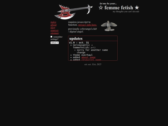 index screenshot